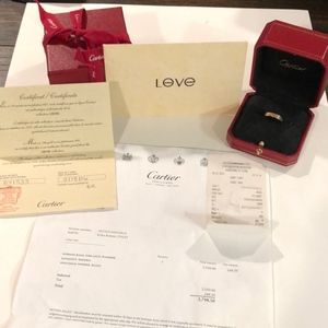 SOLD on EBAY for $2150. CARTIER LOVE DIAMOND BAND